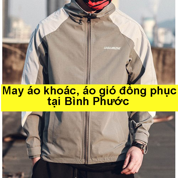 may áo khoác áo gió tại bình phước